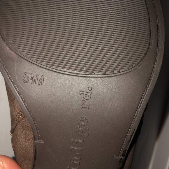 Indigo Rd 5.5 Booties Ankle Brown DALLIN Boots Nordstrom Zip Up Vegan Leather - Picture 5 of 6